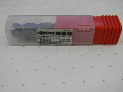ACCUPRO 1 Diam 4 Flute Solid Carbide 1/8 Corner Radius End Mill 12183179