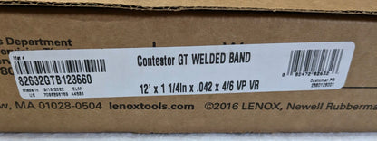LENOX Contestor GT Welded Bandsaw Blade  12' x 1-1/4" x .042"  4/