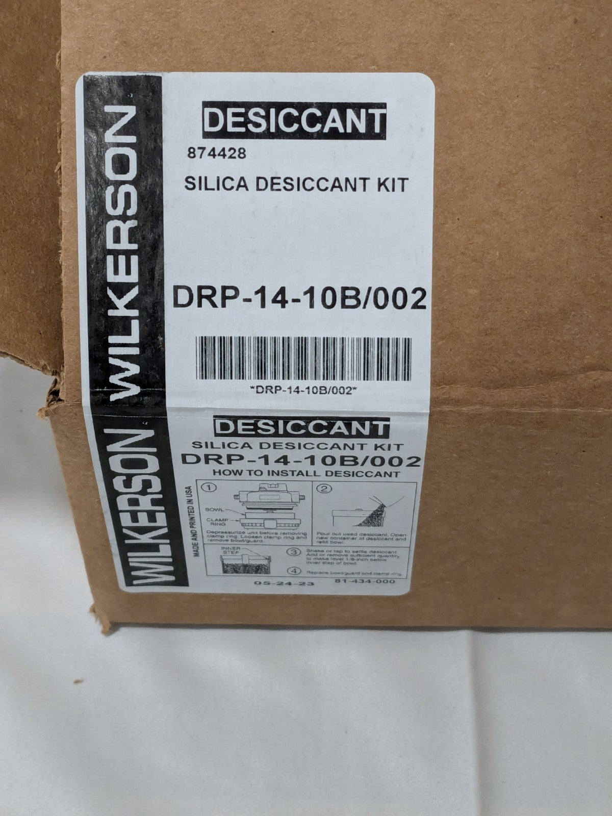 Wilkerson Replacement Desiccant Kit for X03 Dryer w/ Poly Bowl DRP-14-10B/002