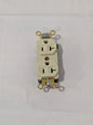 Hubbell Straight Blade Duplex Receptacle: NEMA 5-20R, 20 Amps HBL5352I