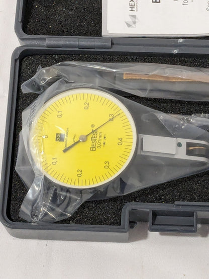 TESA Horizontal Dial Test Indicator: 0.80 mm Max 599-7031-13