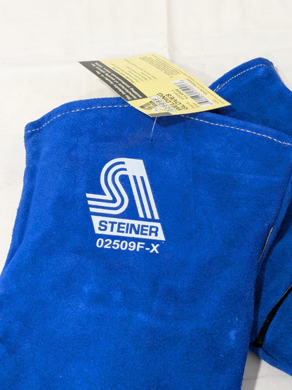 STEINER Welding Gloves: Steiner Size X-Large, Cowhide Leather 02509F-X
