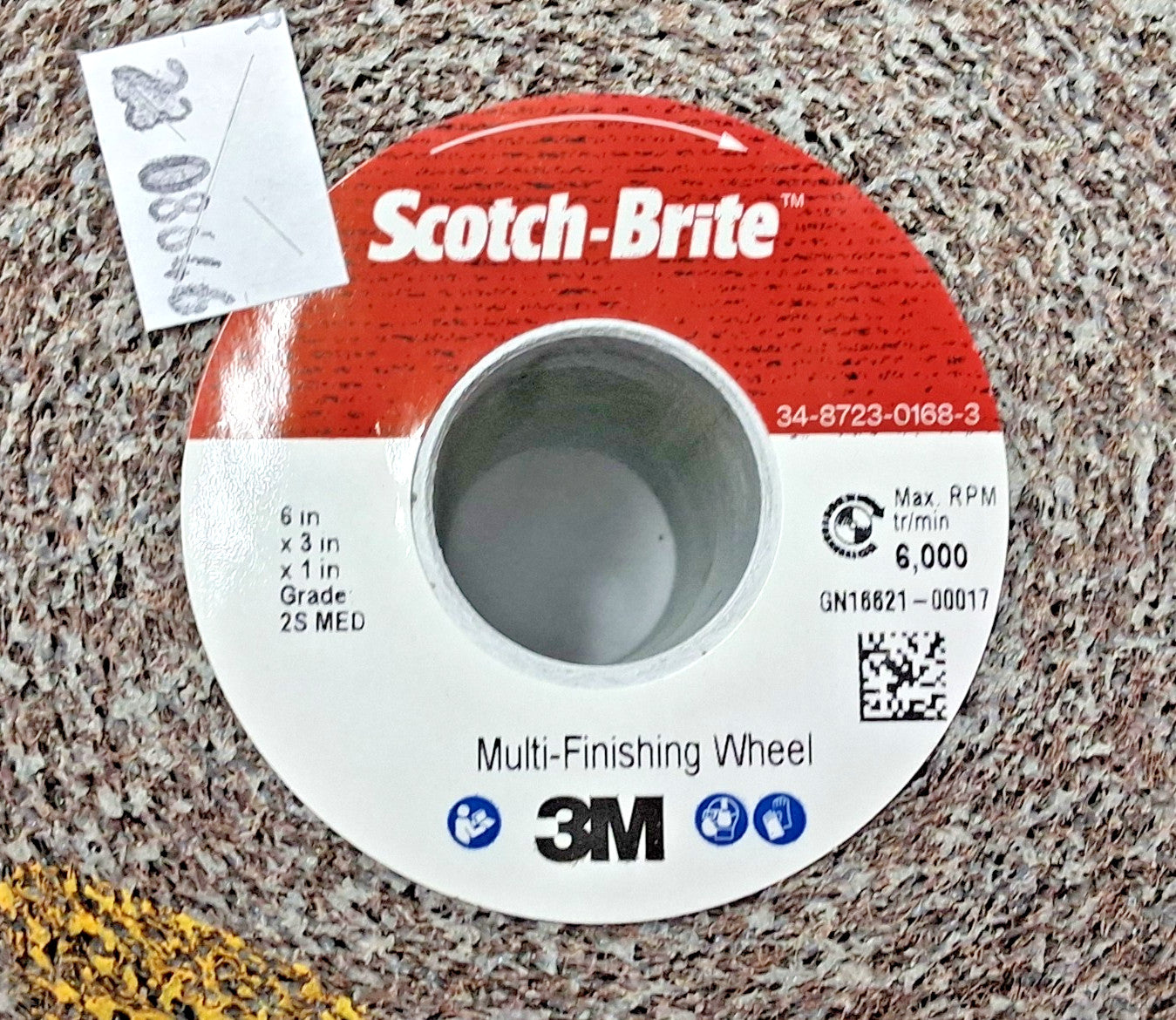 3M Silicon Carbide Deburring Wheel 6" Dia 3"FW 1"H 7000046242
