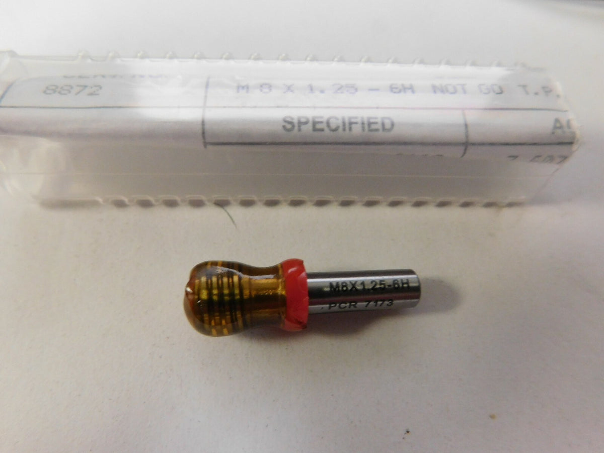 SPI M8x1.25 Class 6H Single End Plug Thread No Go Gage 81557100