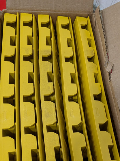 Ergo Advantage Safe-Flex Ramp Edge, Pvc, 4 In W X 18 In L, Yellow, Qty 10 A3-Y