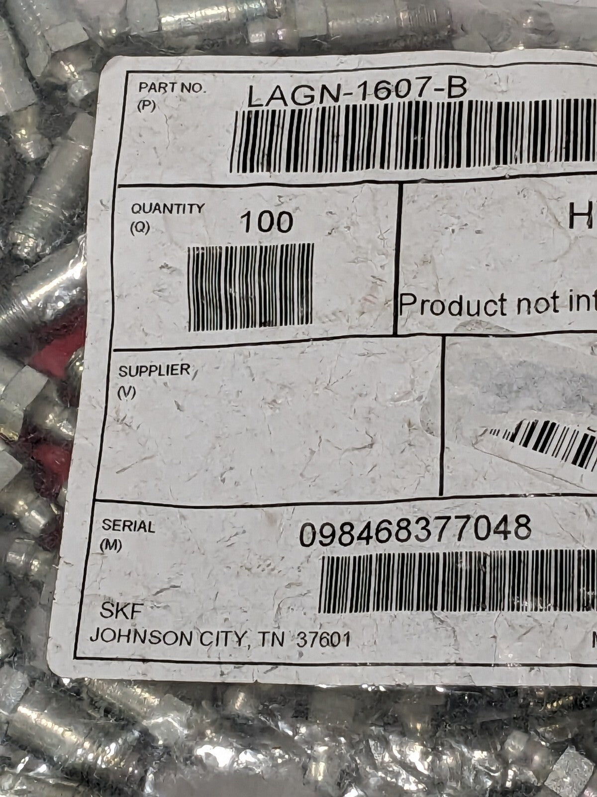 Alemite 1/8 PTF Straight Fittings 1-1/4 OAL Qty 100 1607-B