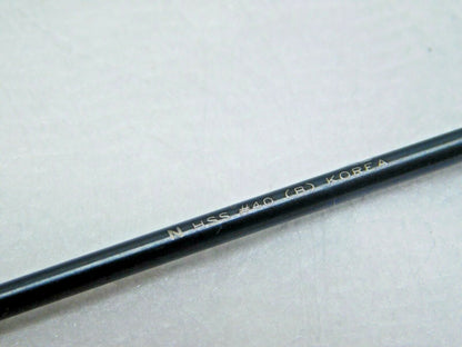 New York Twist Drill Extension Drill HSS 135º #40 QTY 60 NAS907-B-0.0980-06-1-P3