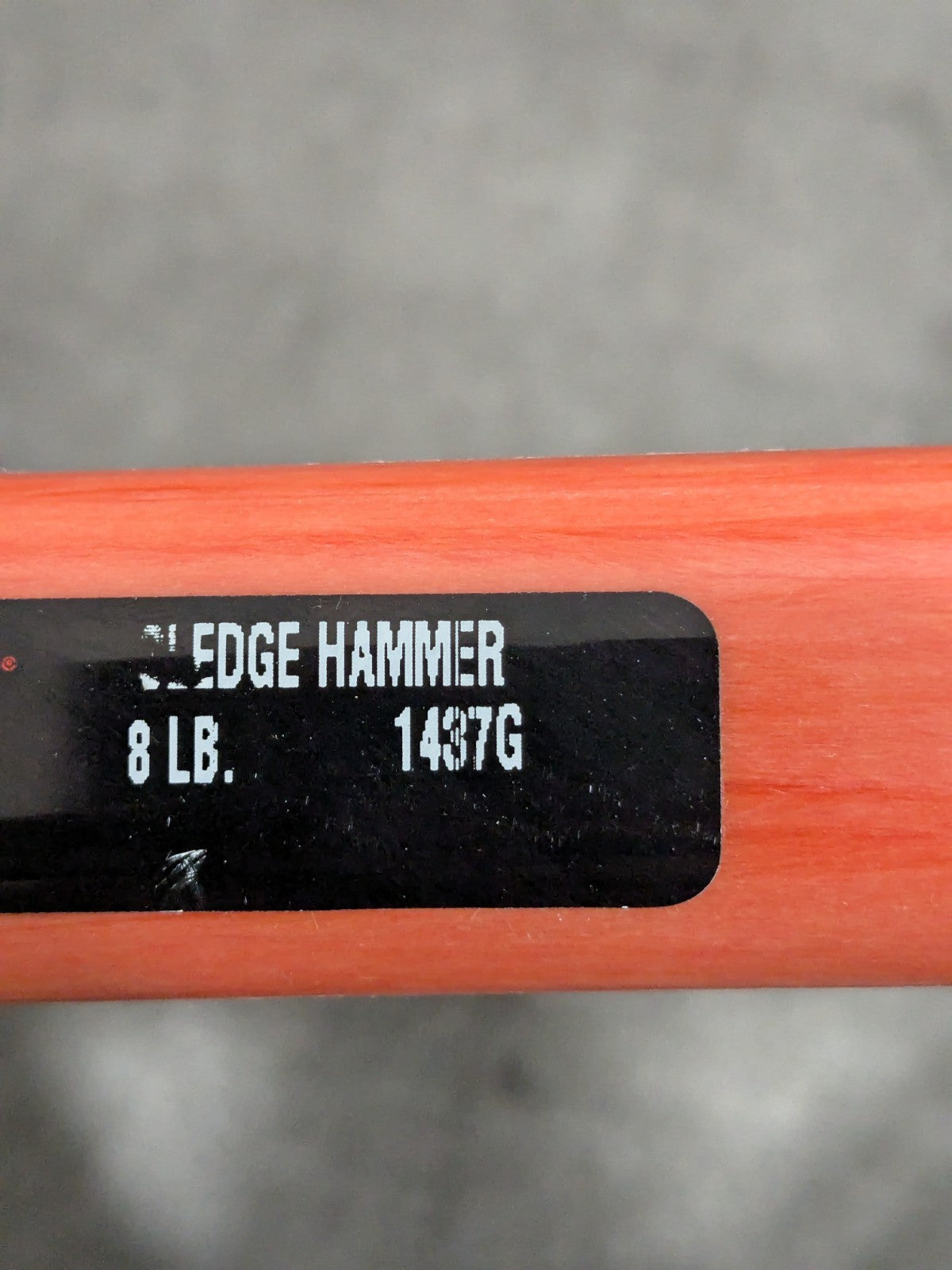 Proto 8 Lb Head, 32" Long Sledge Hammer Steel Head, Fiberglass Handle J1437G