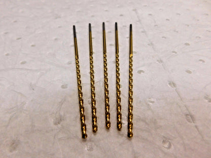 Precision Taper Length Drill QC-91G #33 0.1130" 135º HSS TiN Lot of 5 050933