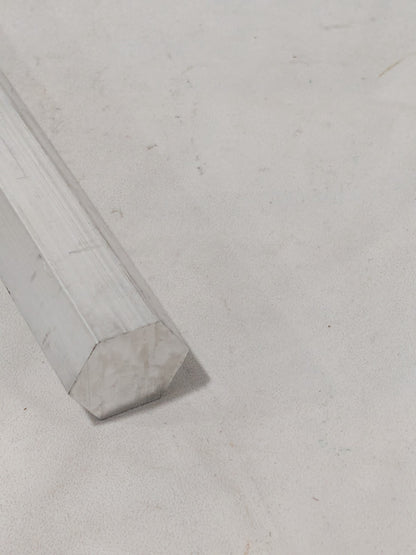 Aluminum Hexagon Bar 3/4" Width Across Flats x 24" Long, Alloy 6061 32000614