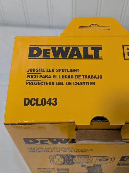 DeWALT Cordless Work Light: 20V, 1,000 Lumens DCL043 TOOL ONLY