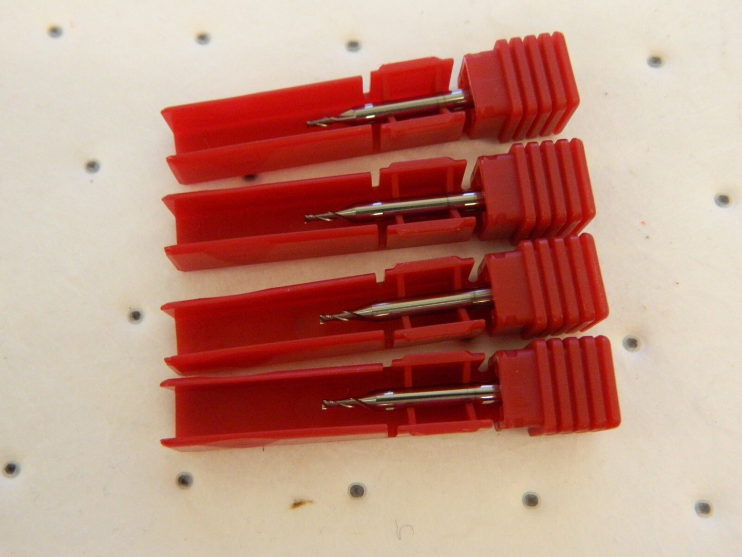 Square End Mill qty 4 : 1.4 mm Dia, 2 Fl Carbide, 30 ° Helix TC56055