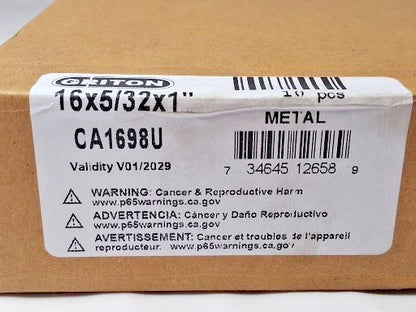 Griton Aluminum Oxide Cutoff Wheels Type 1 16" Dia 5/32" Thick 1" QTY10 CA1698U