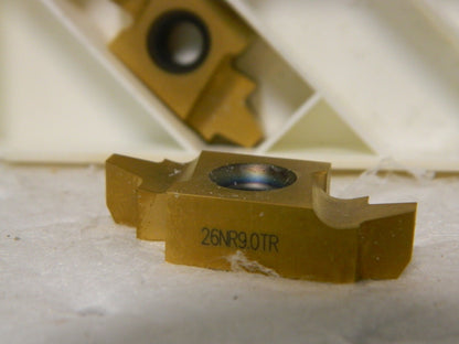 Seco Carbide Laydown Threading Insert 26NR 9.0TR Grade CP500 Qty 2 73138