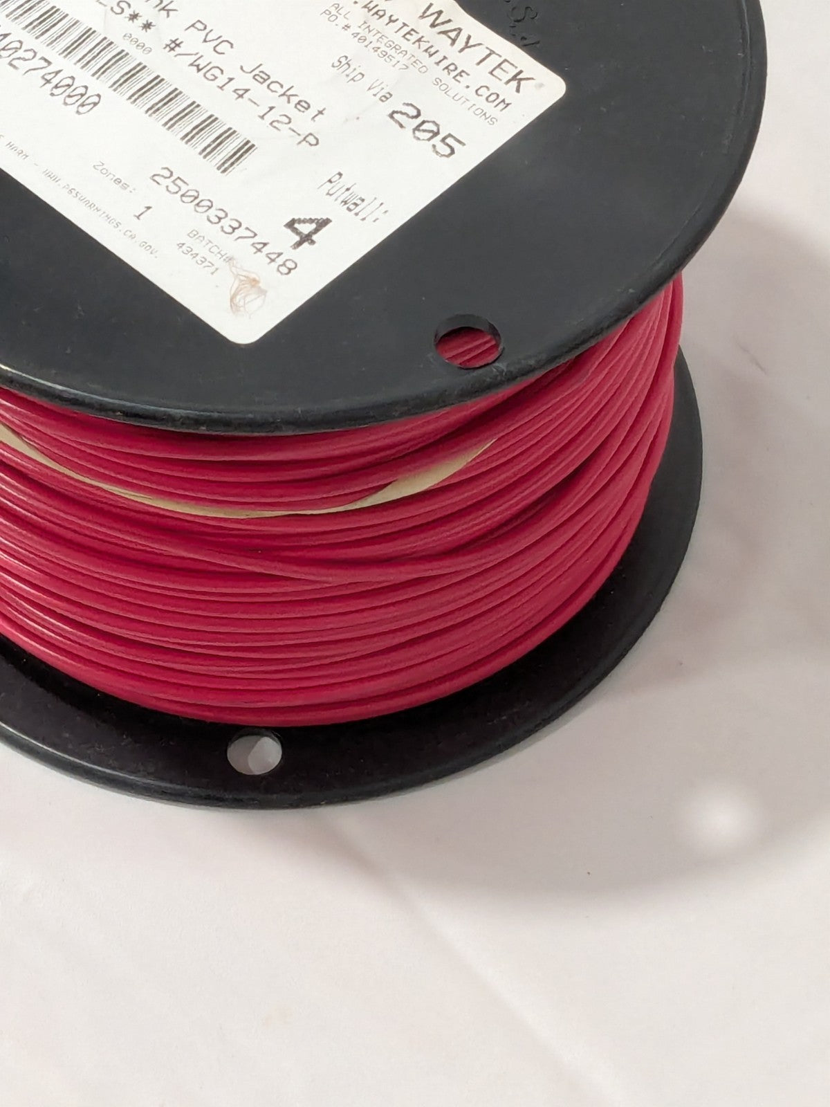 Waytek Automotive Primary Wire, GPT Standard Wall, 14 Ga, 500' WG14-12