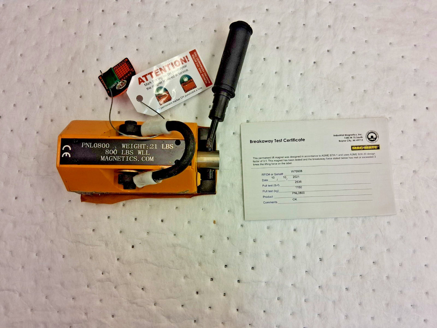 Mag-Mate Lift Magnet 800lb Capacity PNL0800