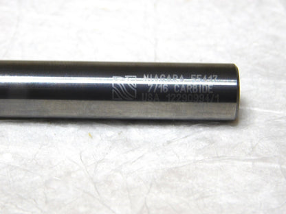 Niagara Cutter Solid Carbide Sq End Mill 7/16 Dia 7/16 Shk Dia 2Fl 4L N55417