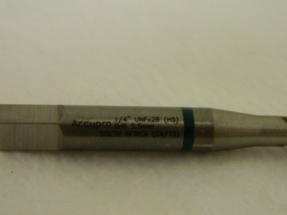 Accupro Vanadium HSS Spiral Flute Tap 1/4-28 UNF H5 3FL QTY 4  87157566