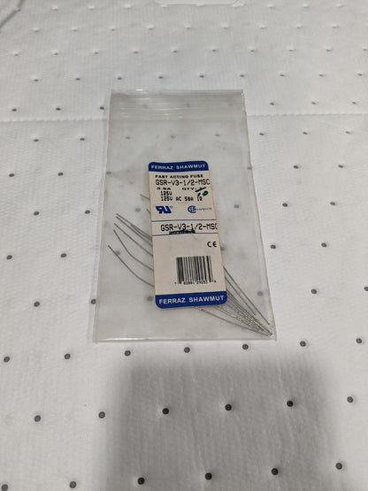 Ferraz Shawmut Fast Acting GP Fuse 125V 3.5A Qty 10 GSR-V3-1/2