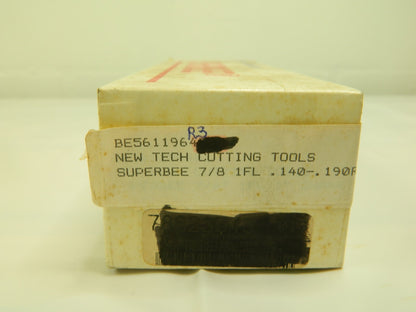 Superbee 7/8" x R.140-.190" Single Flute Convex Radius Cutter BE5611964R3