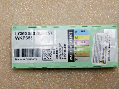 Walter Carbide Indexable Drill Inserts LCMX050203-D57 Grade WKP35S Qty 6 6864087