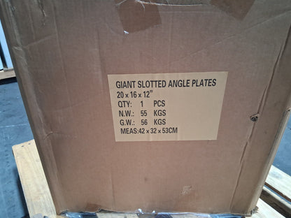 Pro Iron Machined Angle Plate 20" Wide x 12" Deep x 16" 418-4920