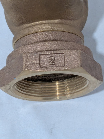 Watts 2" Pipe, Bronze, Mechanical Float Valve, 165 psi 0780014