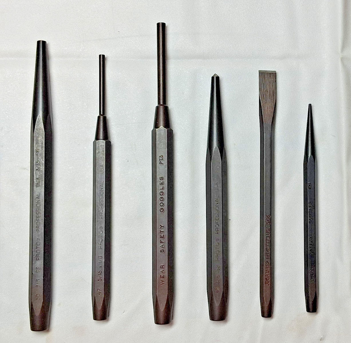 Proto 12 Piece Punch & Chisel Set W/ Modular Foam Insert Holder J2S2K