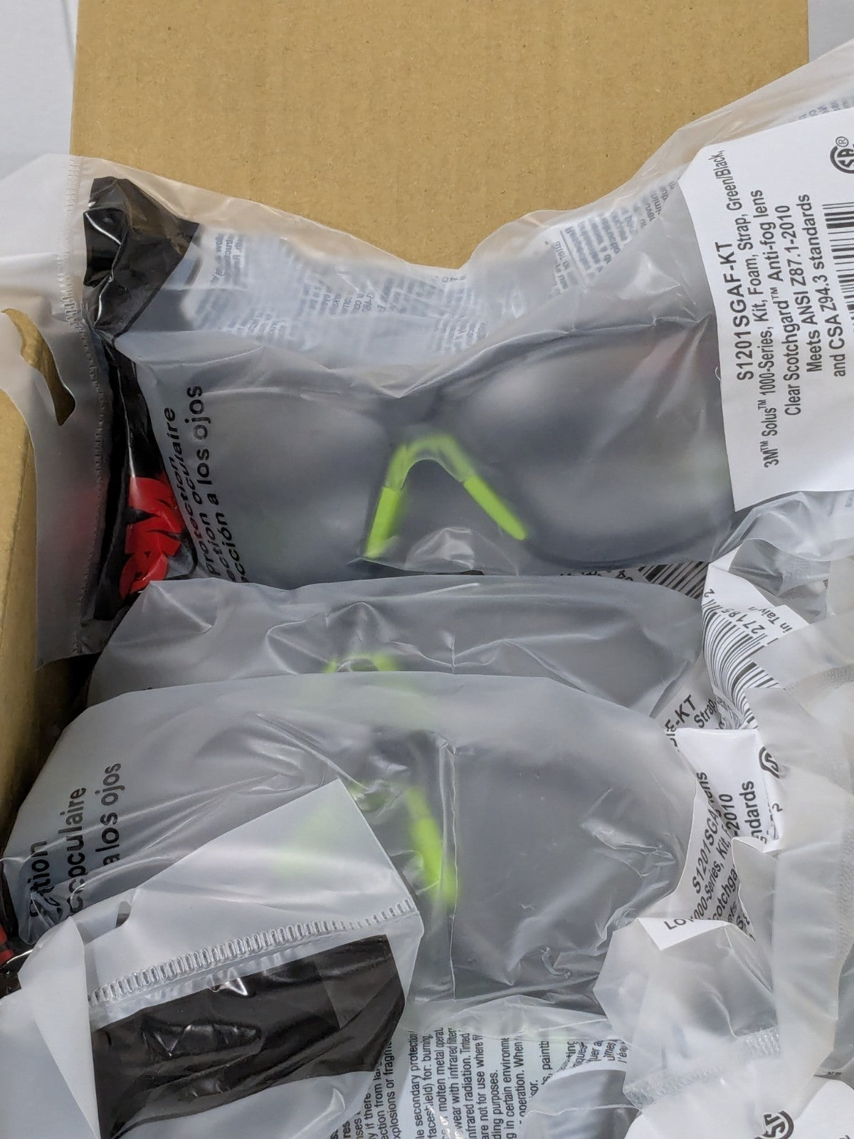 (20) 3M Safety Glasses: Anti-Fog & Scratch-Resistant, Polycarbonate 7100079182