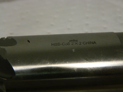 MHC HSS Roughing &amp; Finishing Square End Mill 2"x2"x2"X5-3/4&q