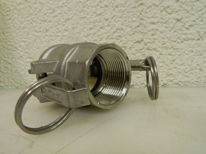 WorkSmart 1-1/4" Female Coupling 2 Pack 1-1/4 Thread 1-1/4" Hose WS-HF