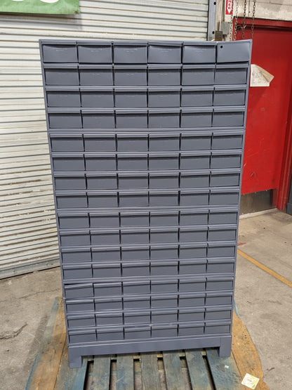 Durham Steel Bin Storage Cabinet 96 Drawer 62 x 34 x 12 022-95 Scratch N Dent