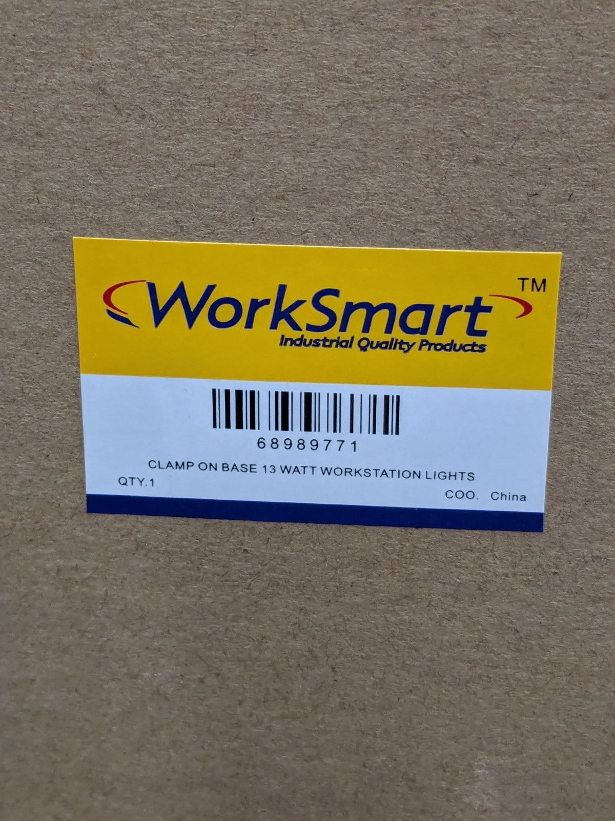 WorkSmart Swing Arm Machine Light Clamp Mount, 5 Ft. Cord, 120 VAC 68989771