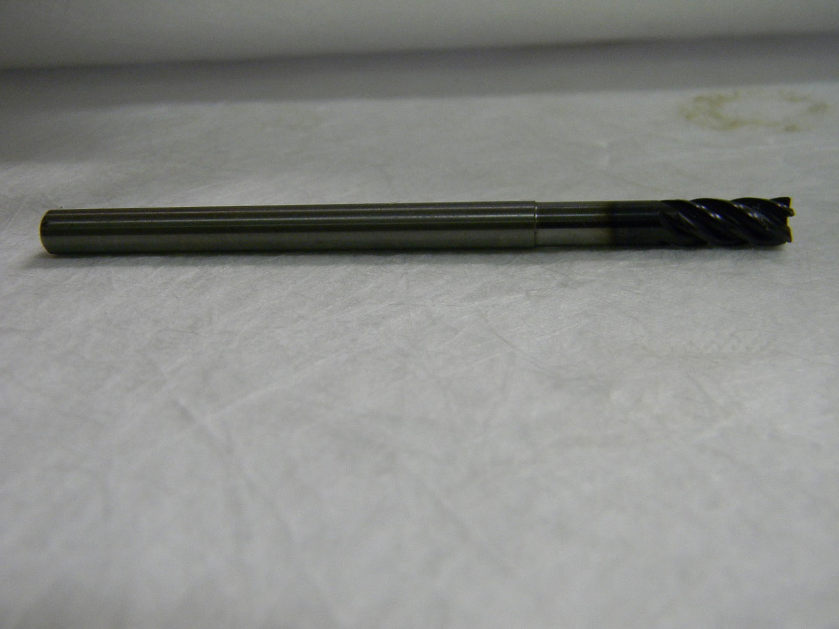 Kennametal 1/4" 5F  Carb 0.015" Cor Rad Spiral Fl Cor Rad End Mill 4048742 RL