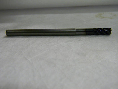 Kennametal 1/4" 5F  Carb 0.015" Cor Rad Spiral Fl Cor Rad End Mill 4048742 RL