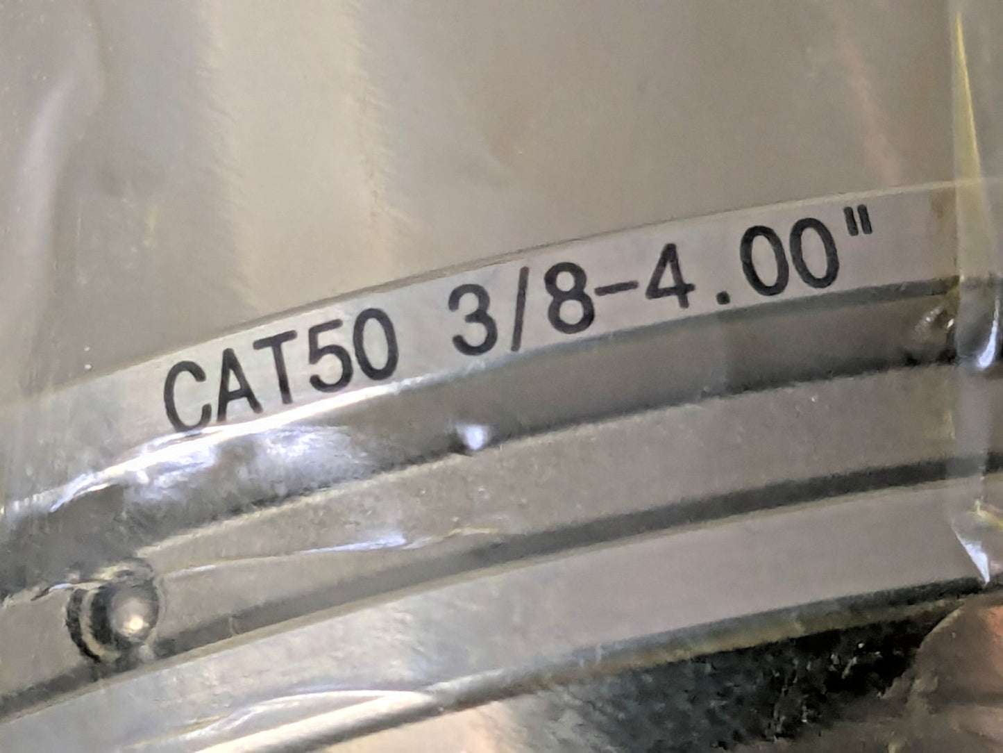 Accupro End Mill Holder Through Coolant CAT50 3/8" Hole Dia 4" Proj 775090