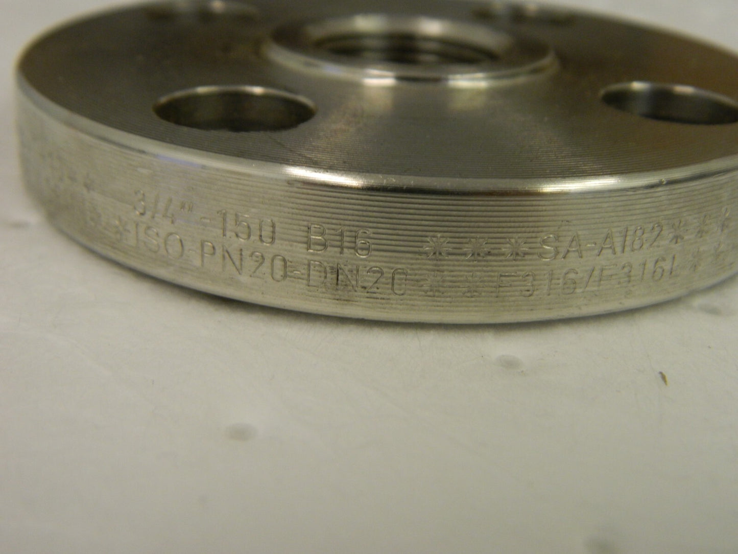 MERIT BRASS 1" Pipe, 4-1/4" OD, Stainless Steel, Socket Weld Pipe Flange A653L-1