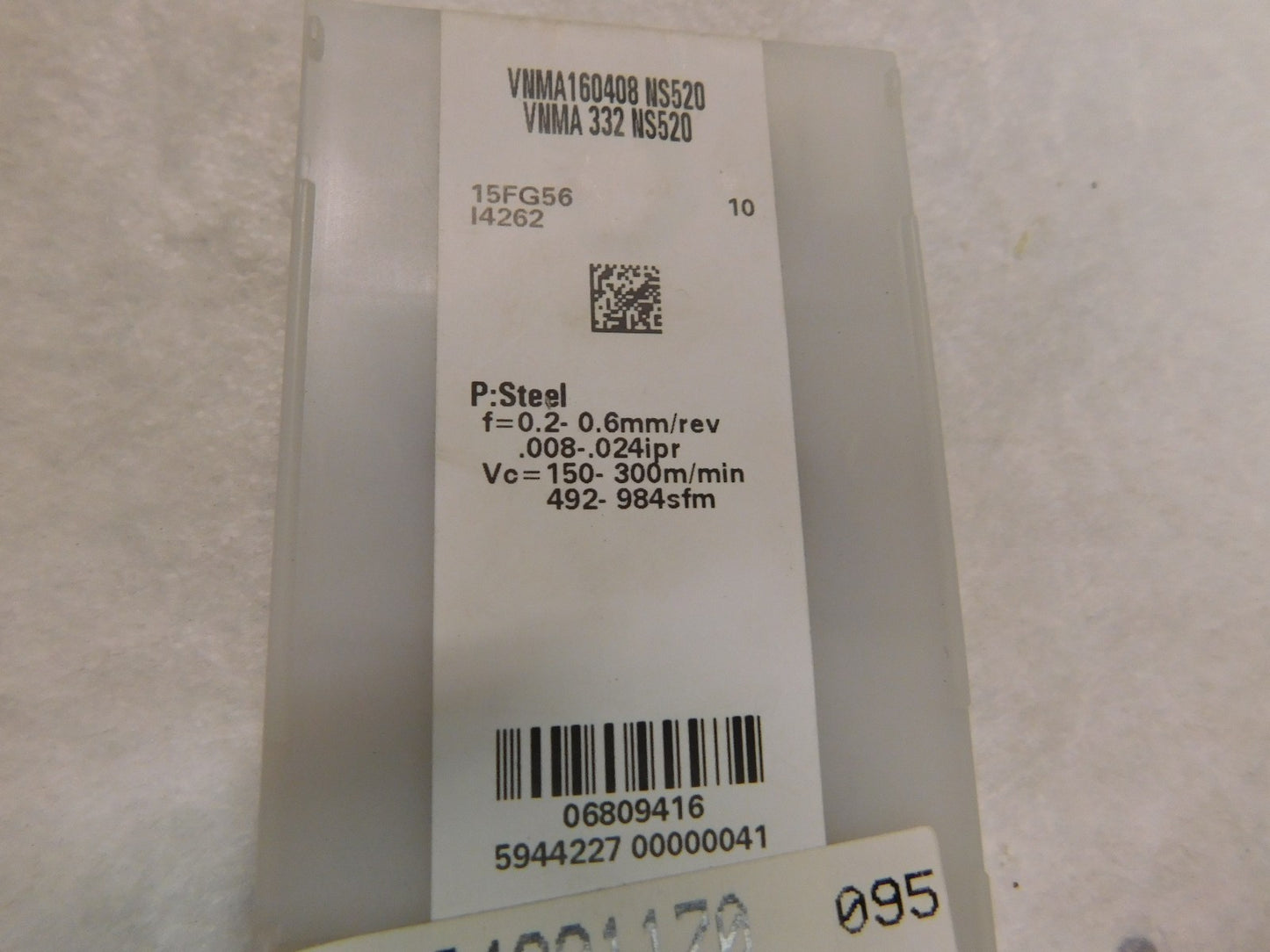Tungaloy Cermet Milling Insert VNMA332 Grade NS520 QTY 10  6809416