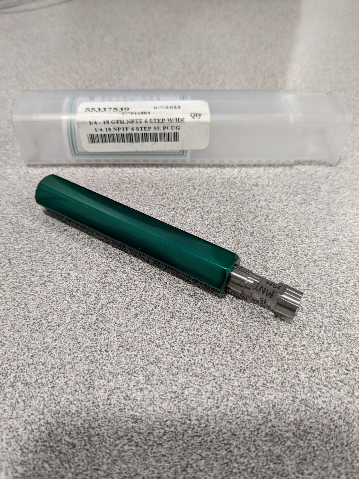 GF GAGE Pipe Thread Plug Gage: Tapered, 1/4-18, Single End 55337539