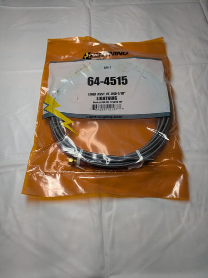 AMERICAN TORCH TIP Liner Assembly: 1/16 in x 15 ft, 64-4515