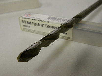 Cleveland 9/32" Diam 12" OAL HSS  Aircraft Extension Drill Bit QTY 3 C13190