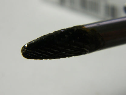 SGS SF-1L6, 1/4" Cut Diam, Carbide Double Cut Tree with Radius Burr QTY 2