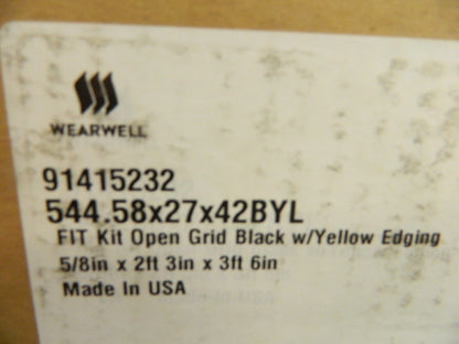 WEARWELL 42"L 27"W 5/8"T Dry/Wet Medium Duty AntiFatigue Matting 544.58X27X42BYL