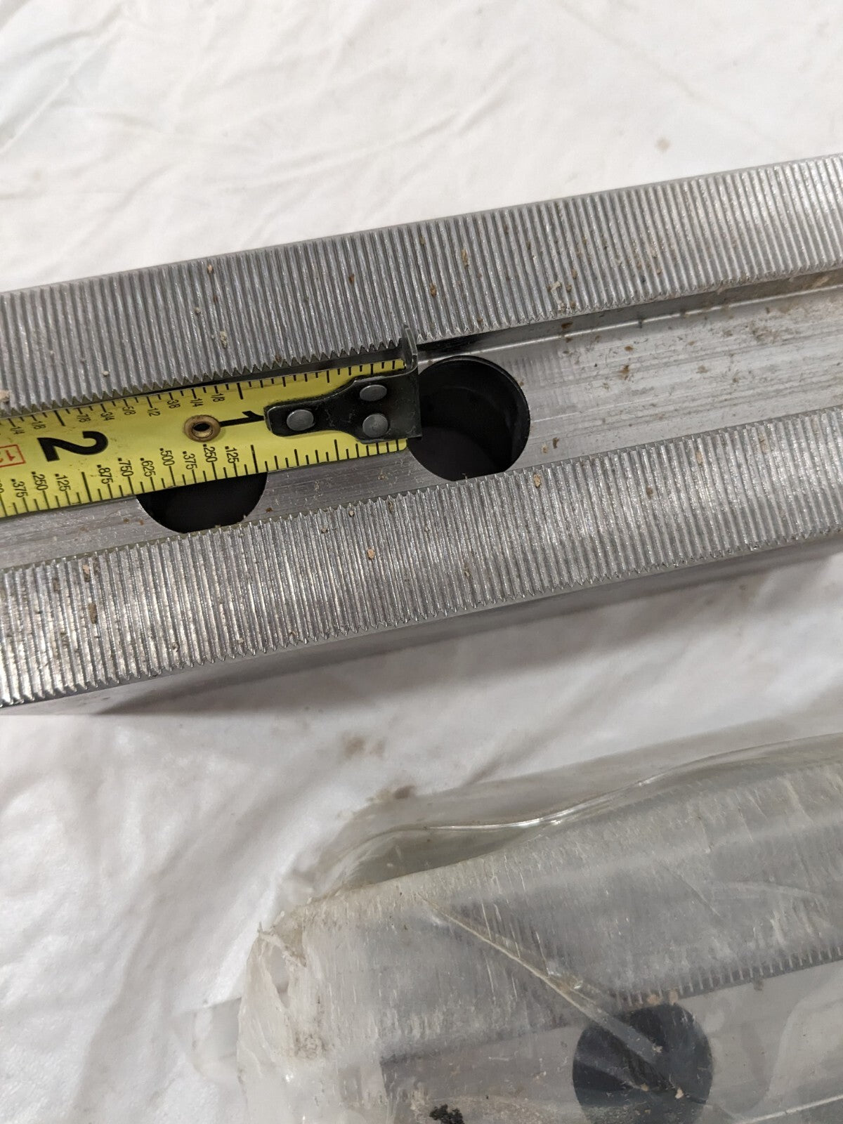 Soft Lathe Chuck Jaw: Serrated 6-1/2" OAL, 2-1/2" OAW, 2-5/8" OAH