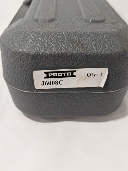 Proto Micrometer Torque Wrench: 1/2" Drive, Foot Pound J6008C
