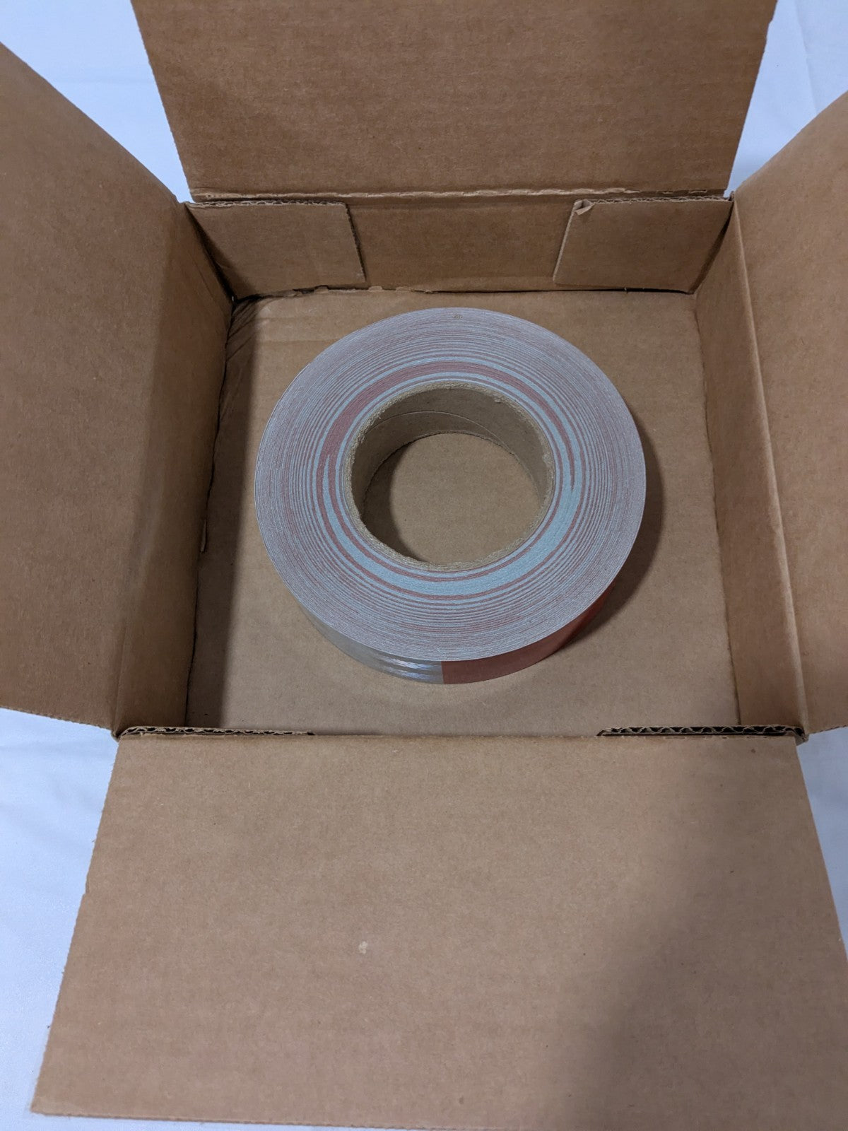 3M 1-1/2" Wide, Red/White Reflective OSHA Conspicuity Tape 7100175825
