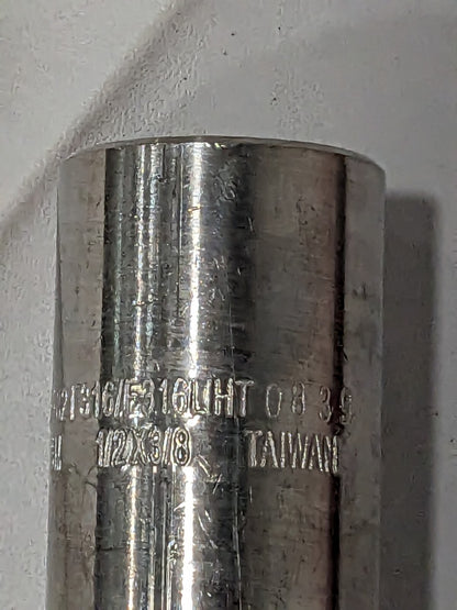 MERIT BRASS Pipe Reducer: 1/2 x 3/8" Fitting, 316 & 316L 3612D-0806