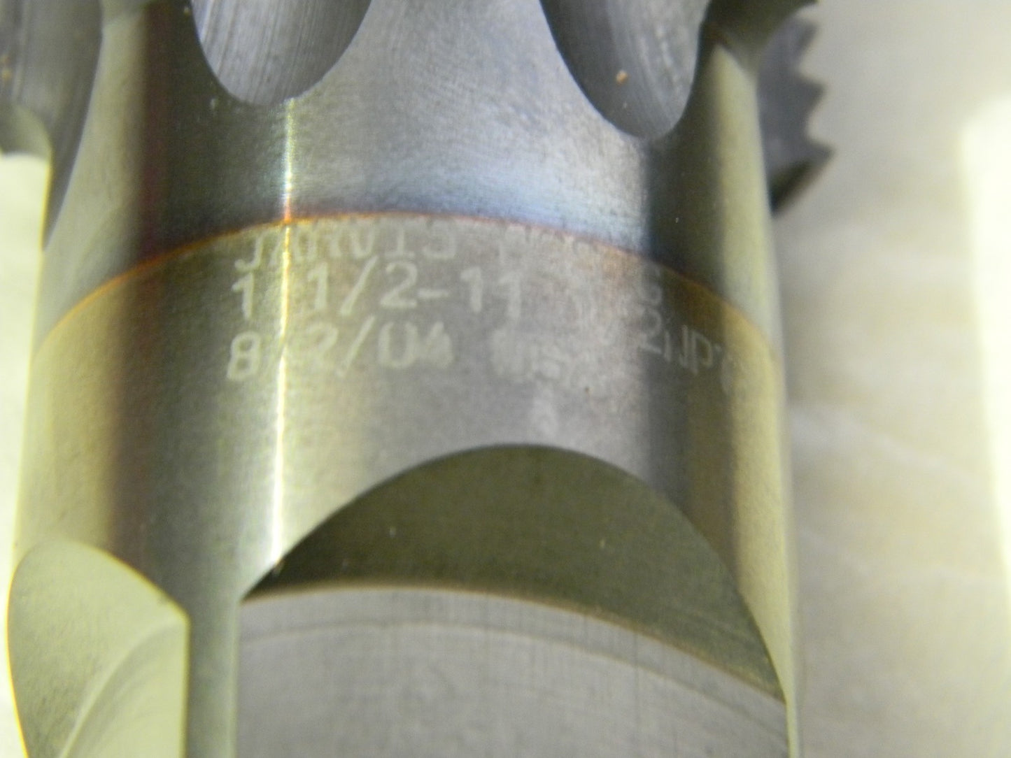 Jarvis 1-1/2" - 11-1/2 NPTF 7Fl TiCN HSS Interrupted Thread Pipe Tap R12797