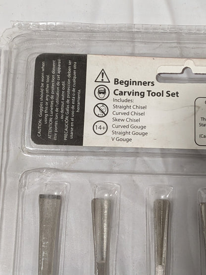 EXCEL BLADES 6 Piece Wood Gouge Set 7" OAL, Steel Blade 56011