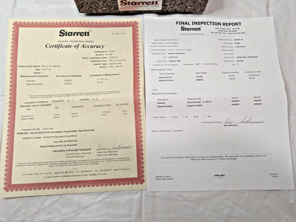 Starrett Granite Comparator Stand 8" x 12" x 2" W/O Indicator 566